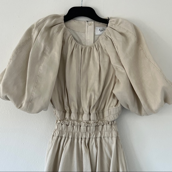 AJE Euphoria Cut Out Dress Stone • Size 8 • RRP $625 - Picture 9 of 16